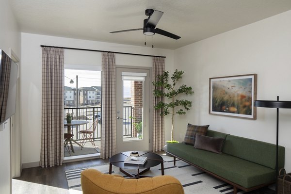 living room at 120 & 220 Bend Apartments 