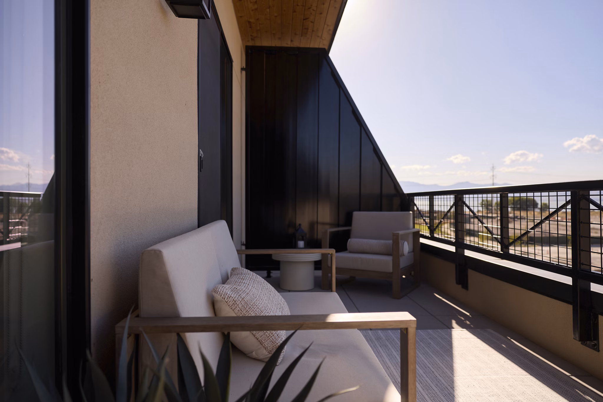 patio at 120 & 220 Bend Apartments