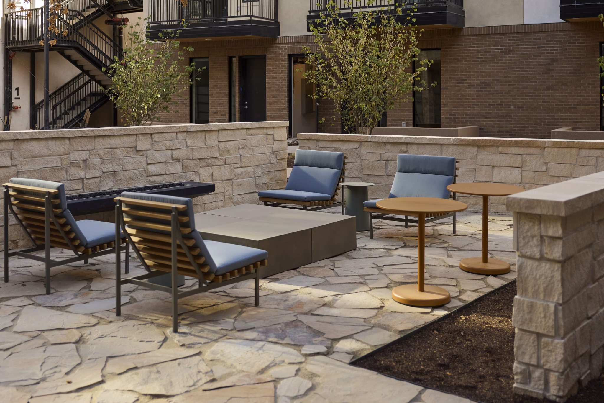 grill area at 120 & 220 Bend Apartments