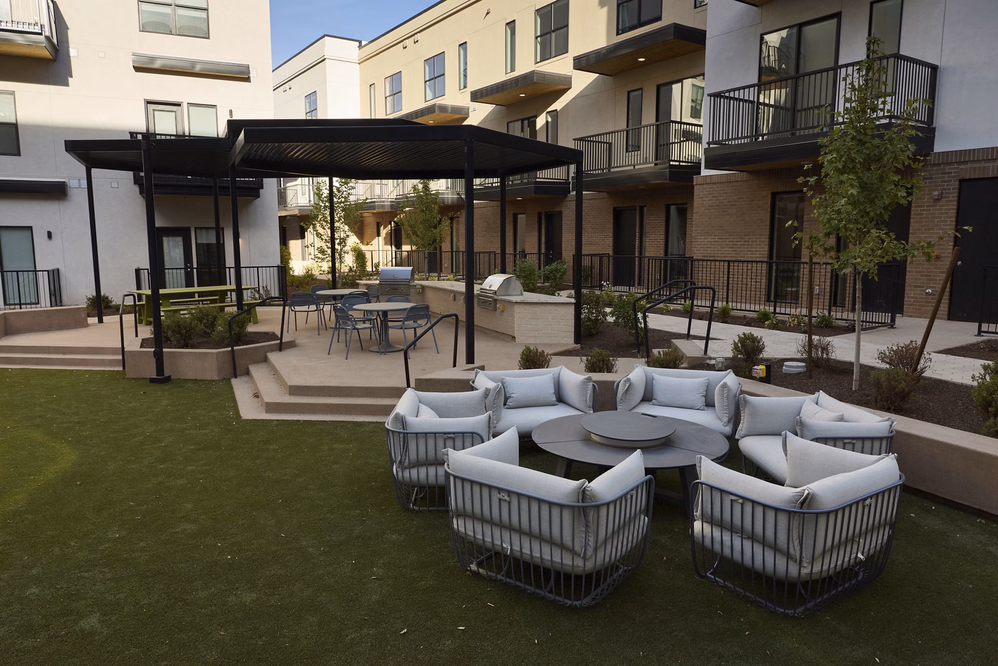 grill area at 120 & 220 Bend Apartments