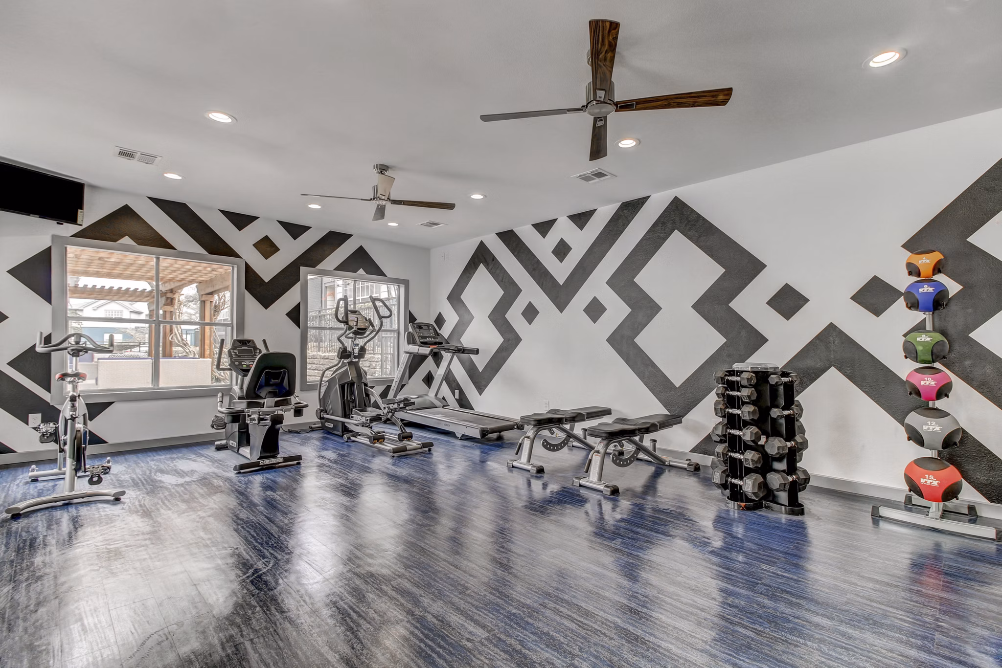 fitness center at NOAH Apartments Apartments