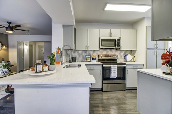 kitchen at NOAH Apartments Apartments