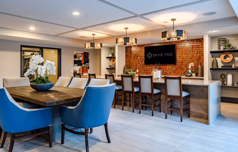 clubhouse at Skye 750 Apartments