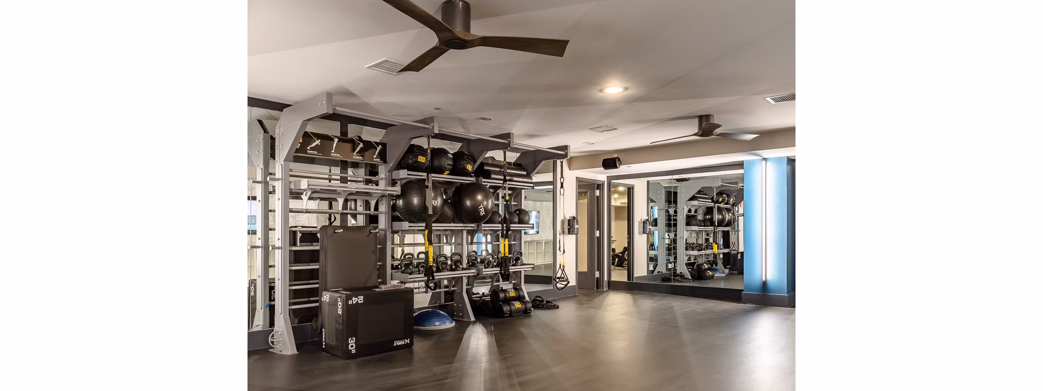 fitness center at Skye 750 Apartments
