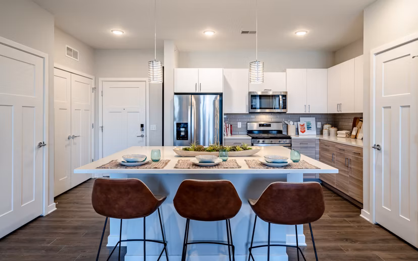 kitchen at Skye 750 Apartments