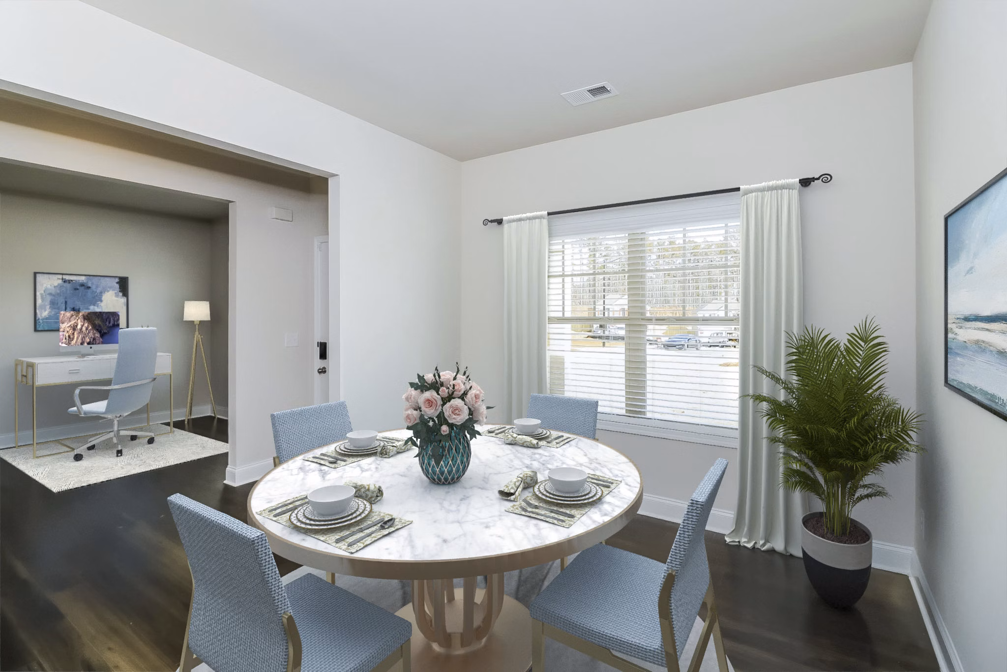 dining room at Summerwell Cedarcrest Apartment Homes