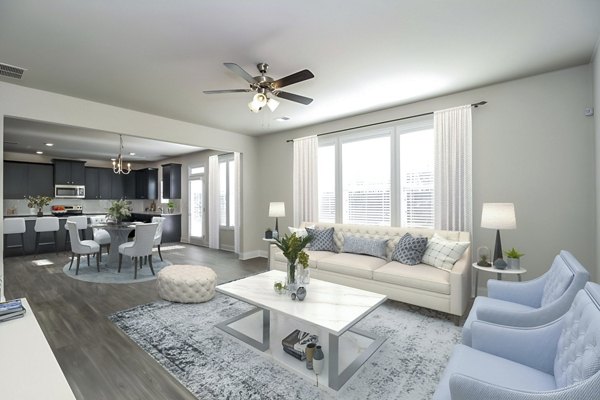 living room at Summerwell Cedarcrest Apartment Homes