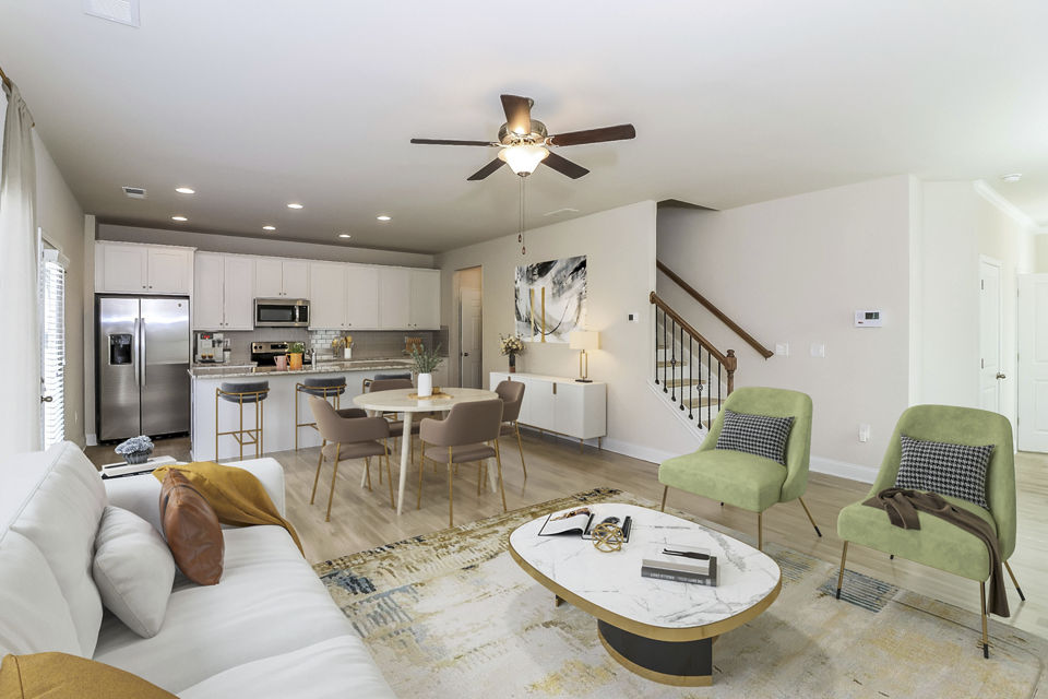 living room at Summerwell Legacy Apartment Homes