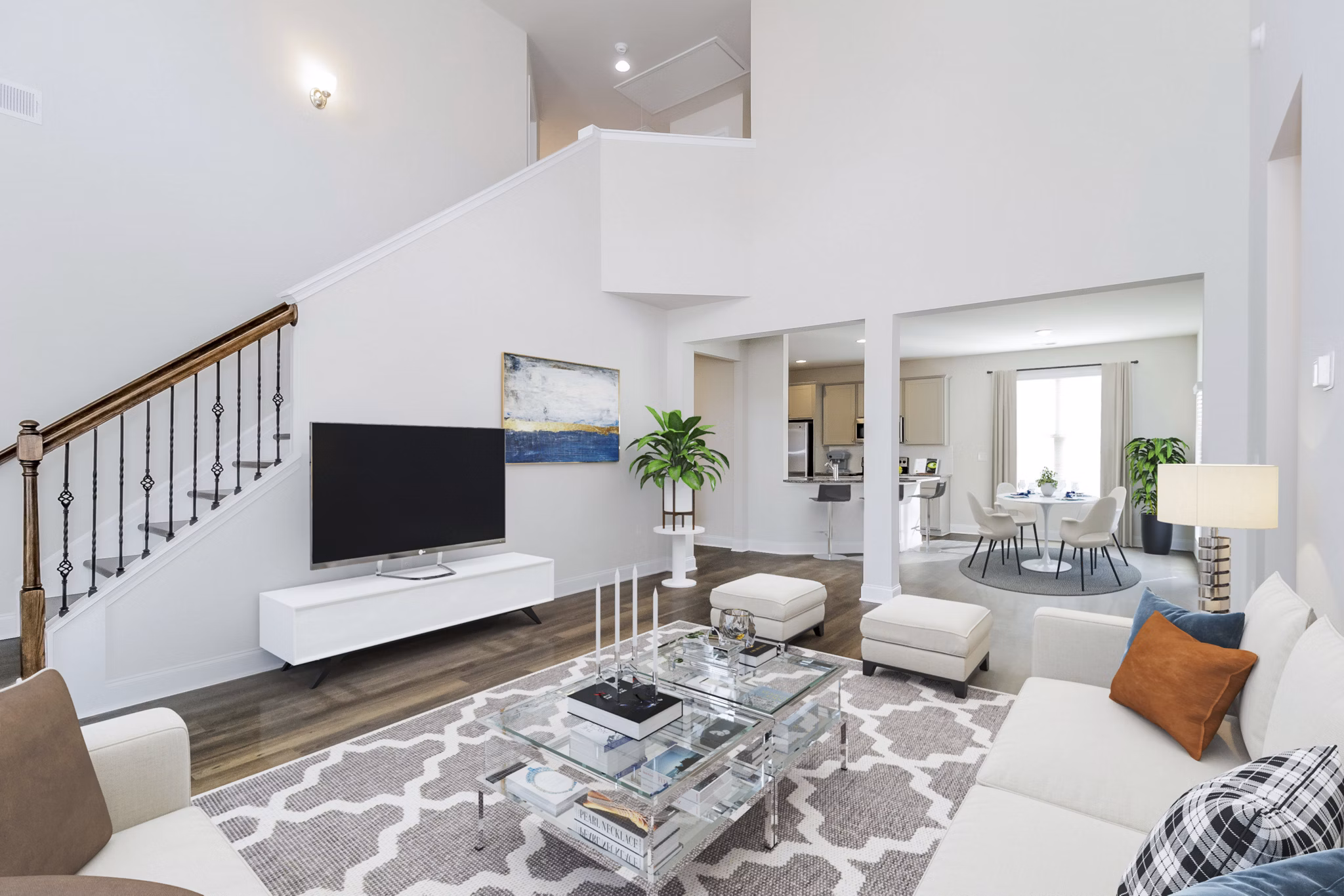 living room at Summerwell Legacy Apartment Homes