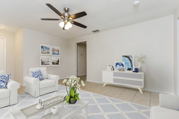 living room at Summerwell Mill Creek Apartment Homes