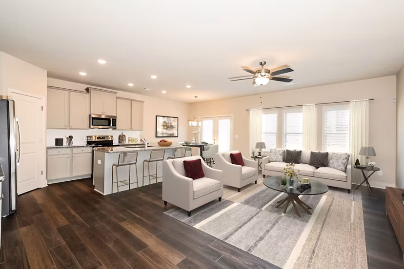 living room at Summerwell Mill Creek Apartment Homes