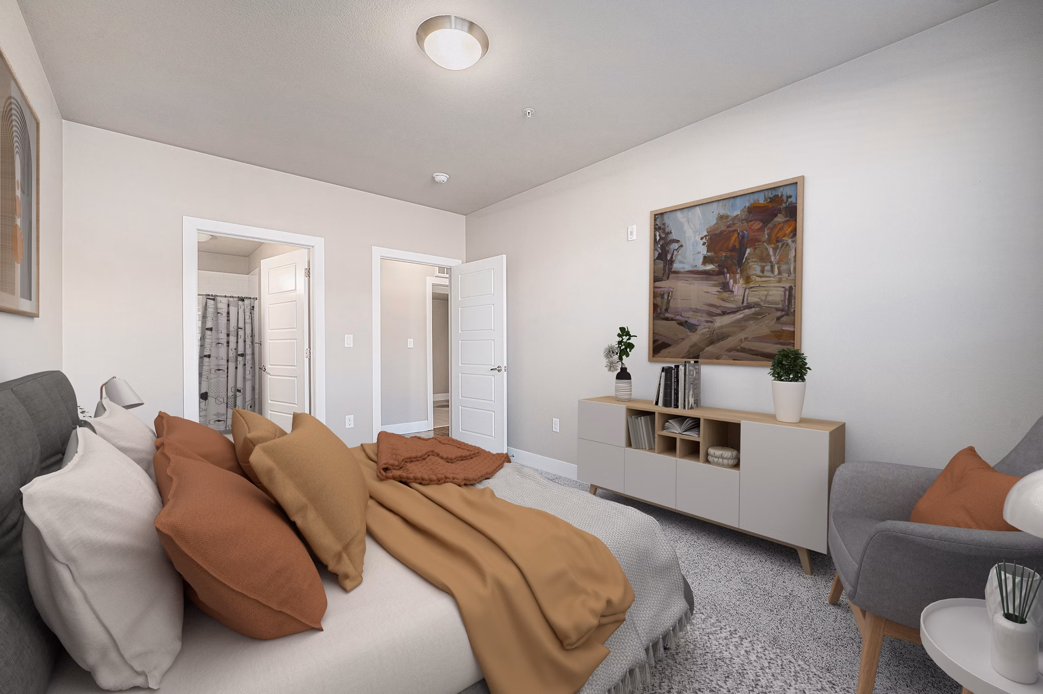 bedroom at West 8th Apartments 