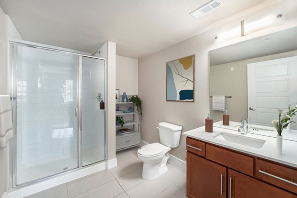 bathroom at West 8th Apartments 