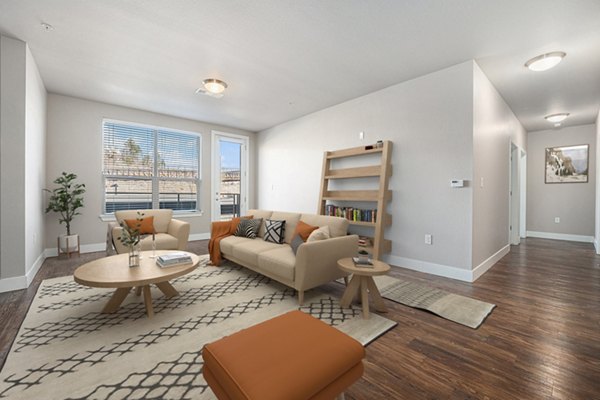 living room at West 8th Apartments 