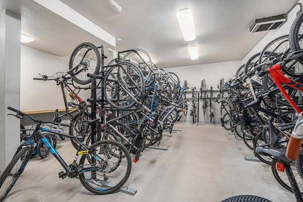 bike storage at West 8th Apartments 