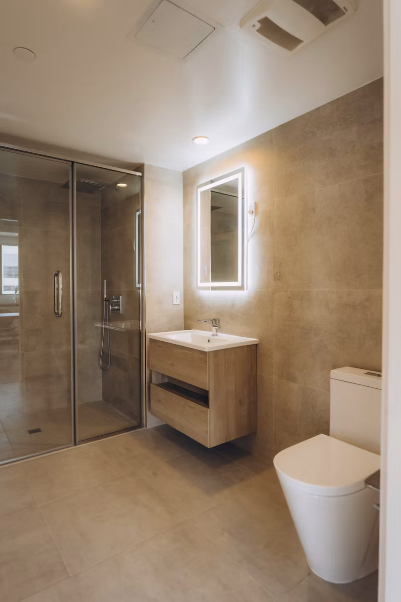 bathroom at TENTEN Campus Glendale Apartments 
