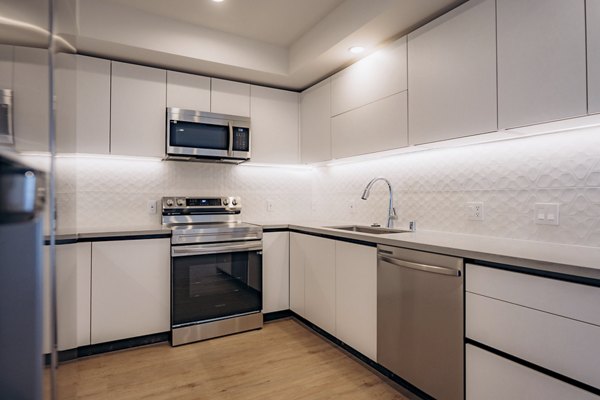 kitchen at TENTEN Campus Glendale Apartments 
