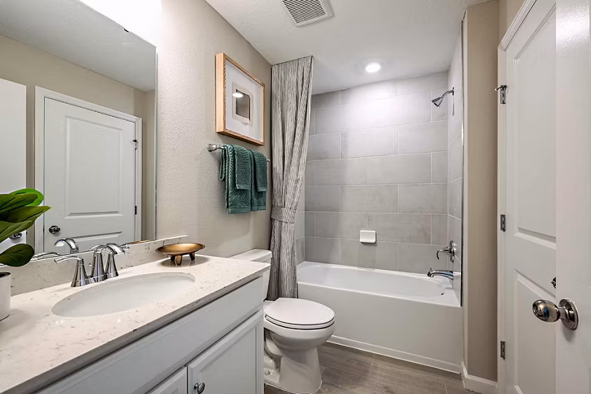 bathoom at 360 Communities at Crossroads Apartments