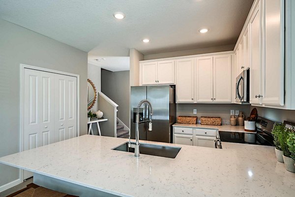 kitchen at 360 Communities at Crossroads Apartments