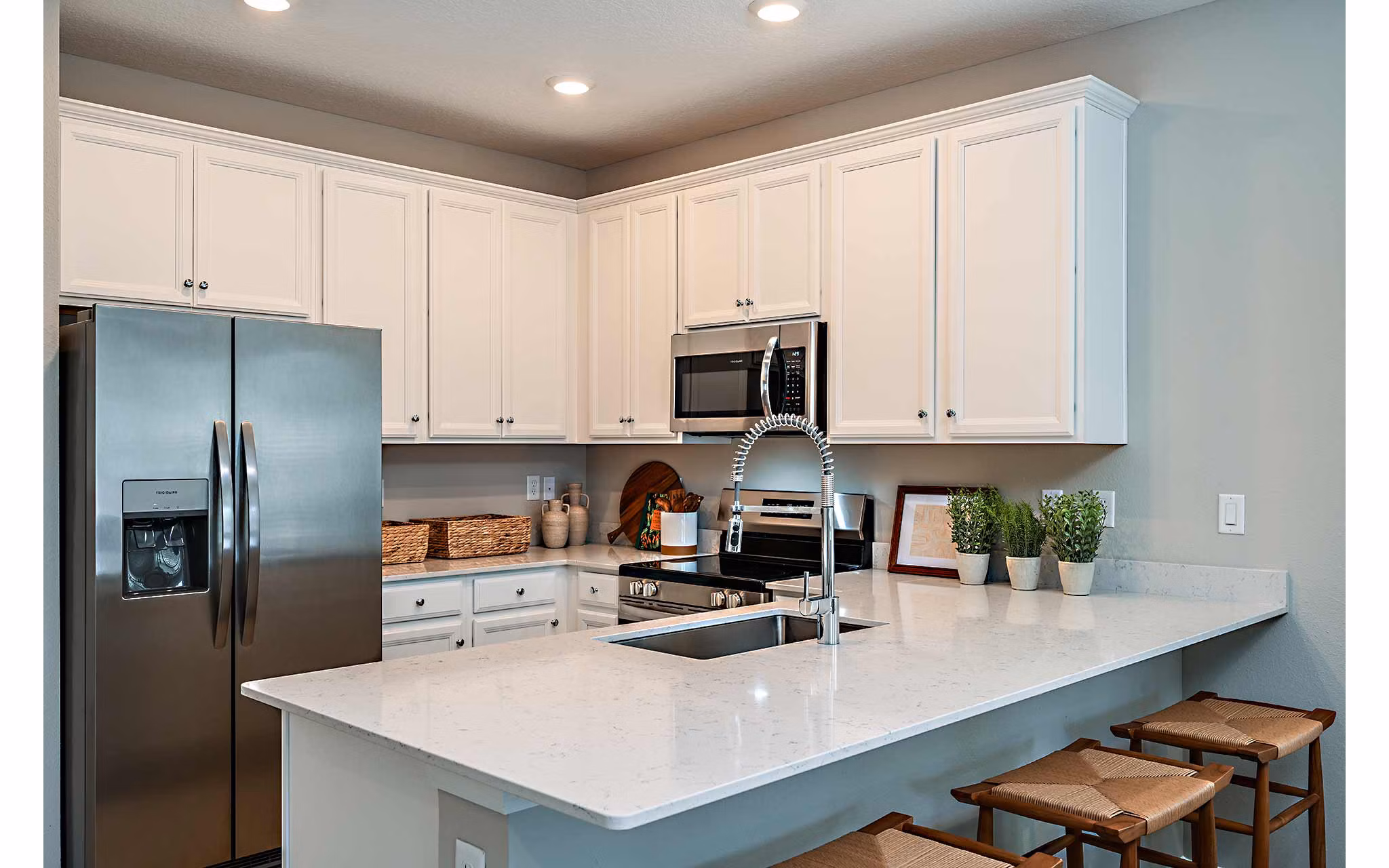 kitchen at 360 Communities at Crossroads Apartments