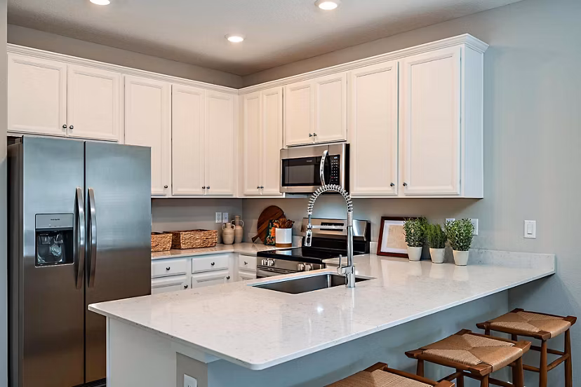 kitchen at 360 Communities at Crossroads Apartments