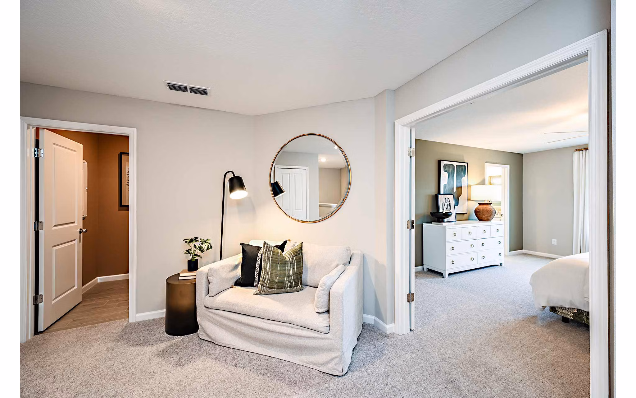 living room at 360 Communities at Crossroads Apartments