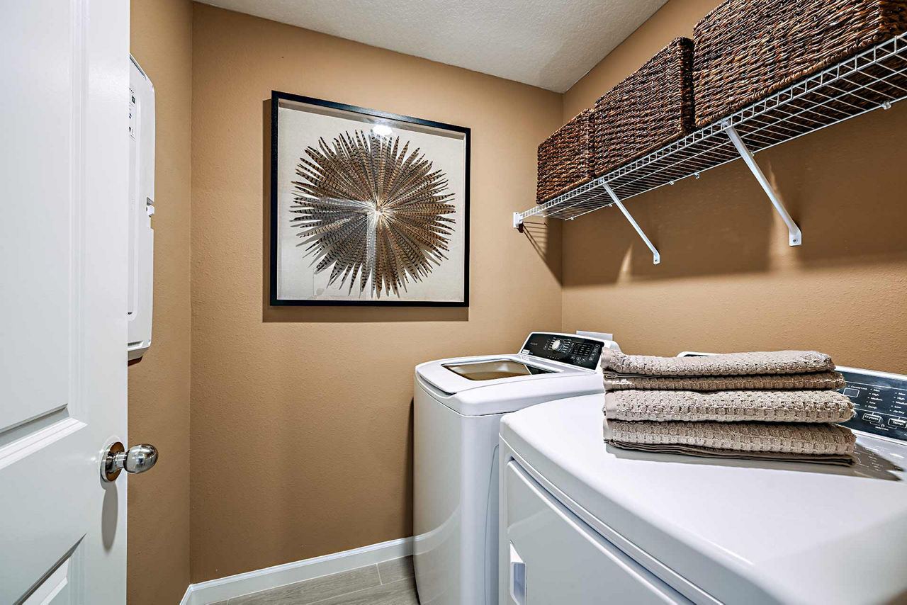 Laundry room at 360 Communities At Crossroads