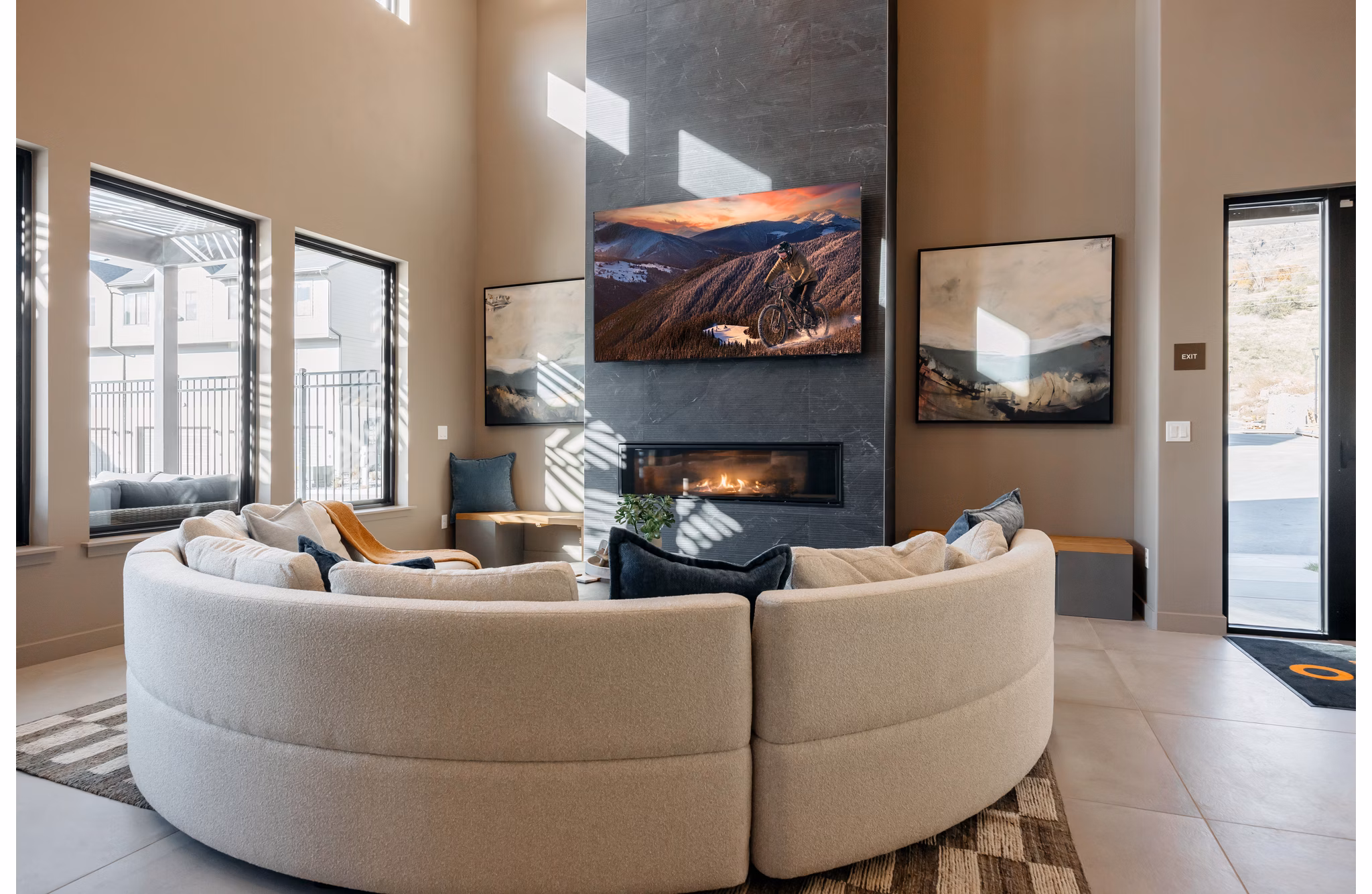 clubhouse at Enduro Apartments