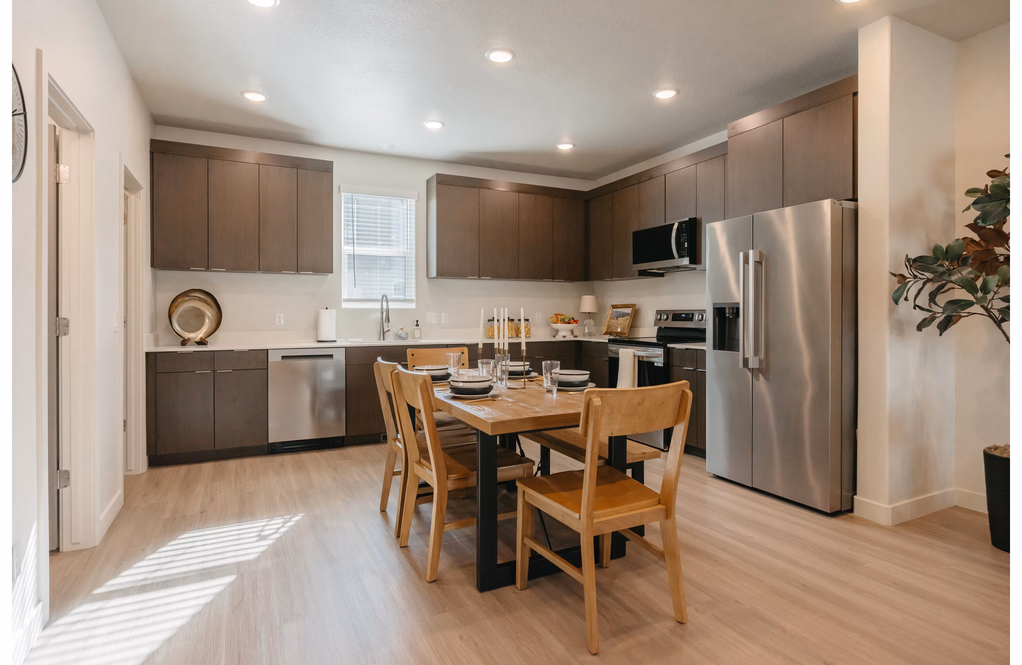 kitchen at Enduro Apartments