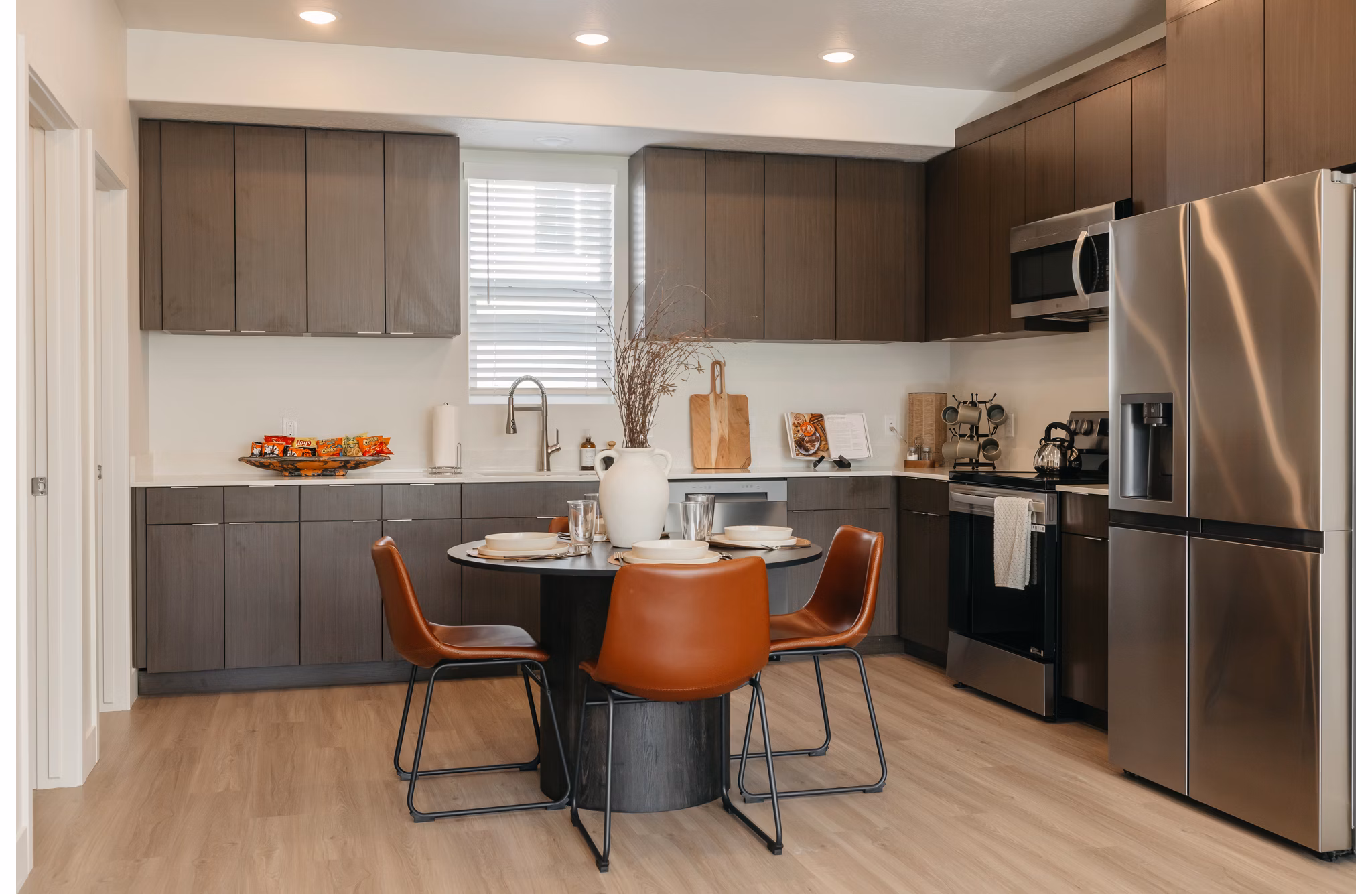 kitchen at Enduro Apartments