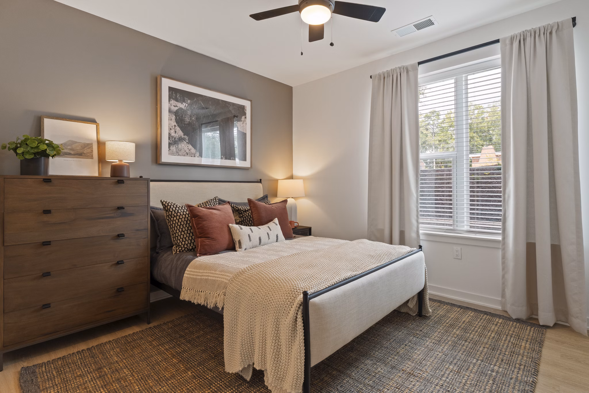 bedroom at The Arrowood Apartments 