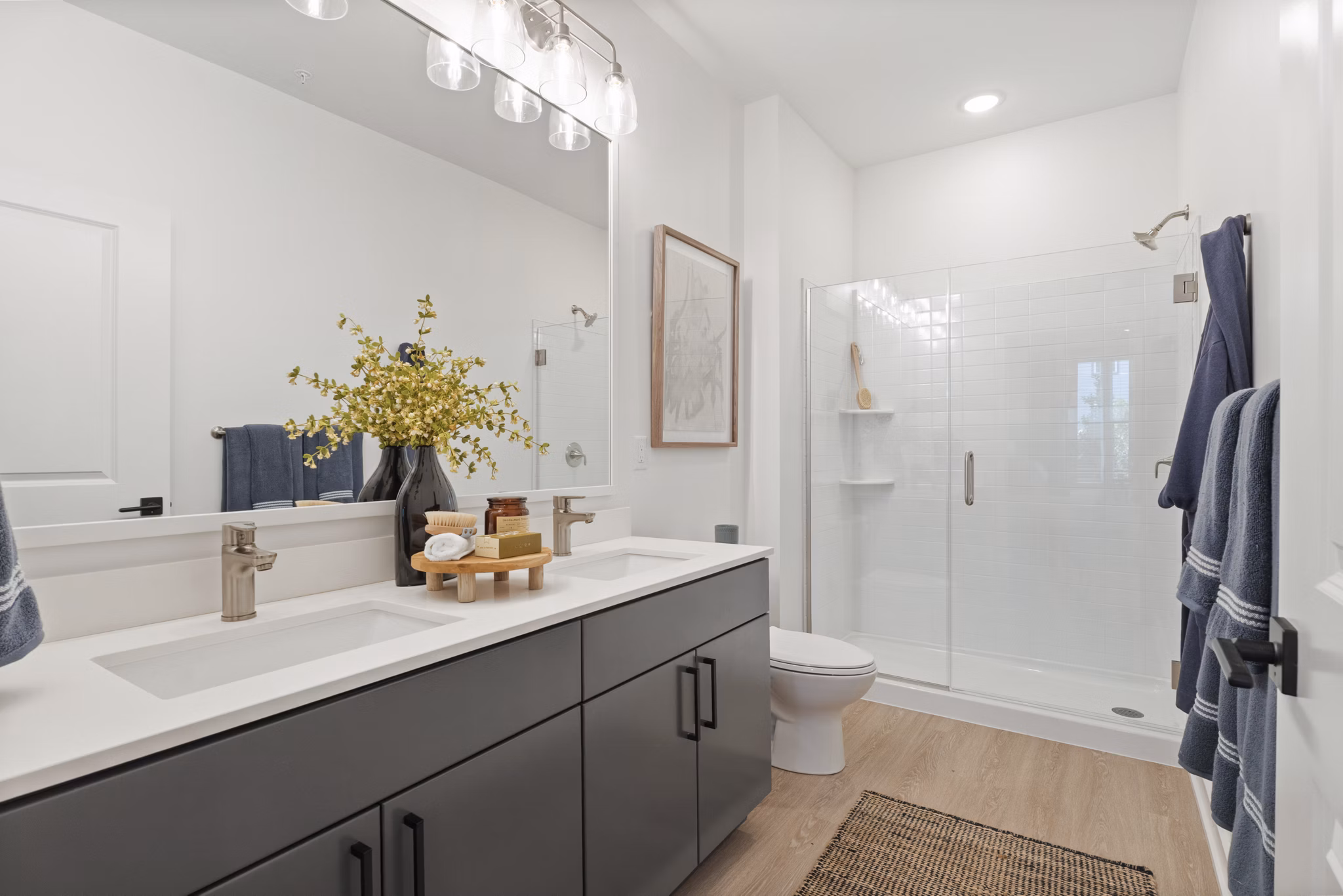 bathroom at The Arrowood Apartments 