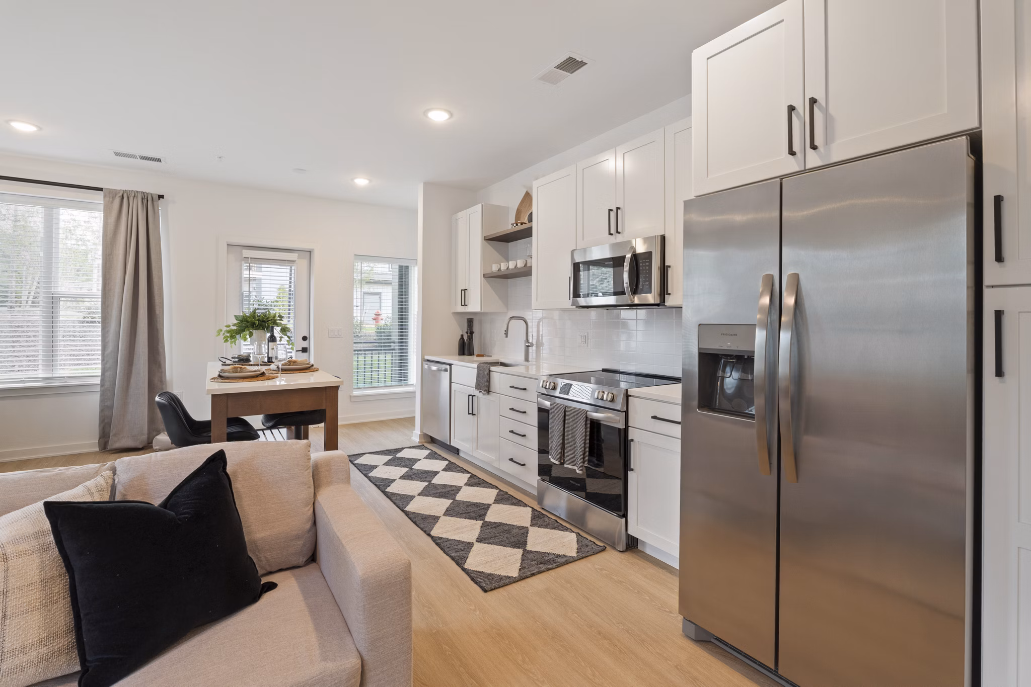 kitchen at The Arrowood Apartments 