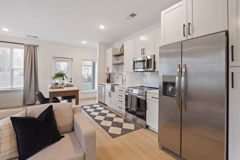 kitchen at The Arrowood Apartments 