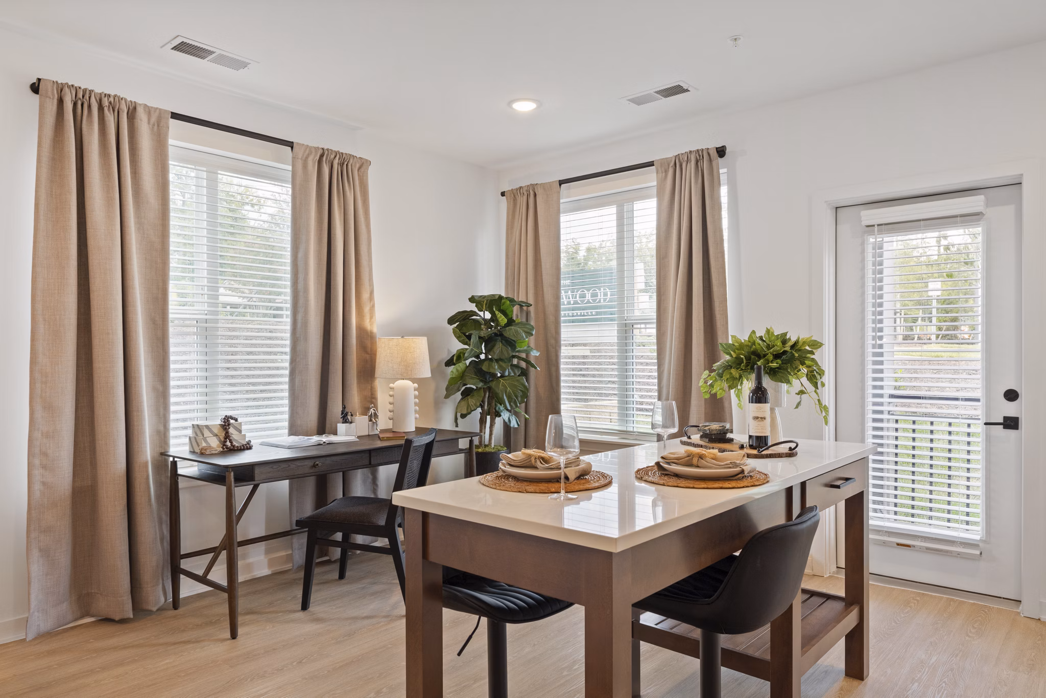 living room at The Arrowood Apartments 