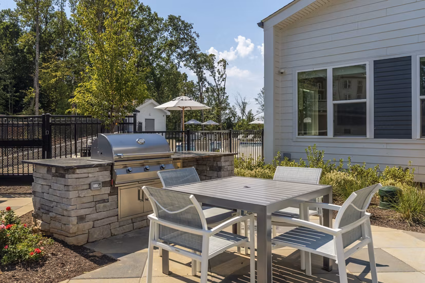 grill area at The Arrowood Apartments 