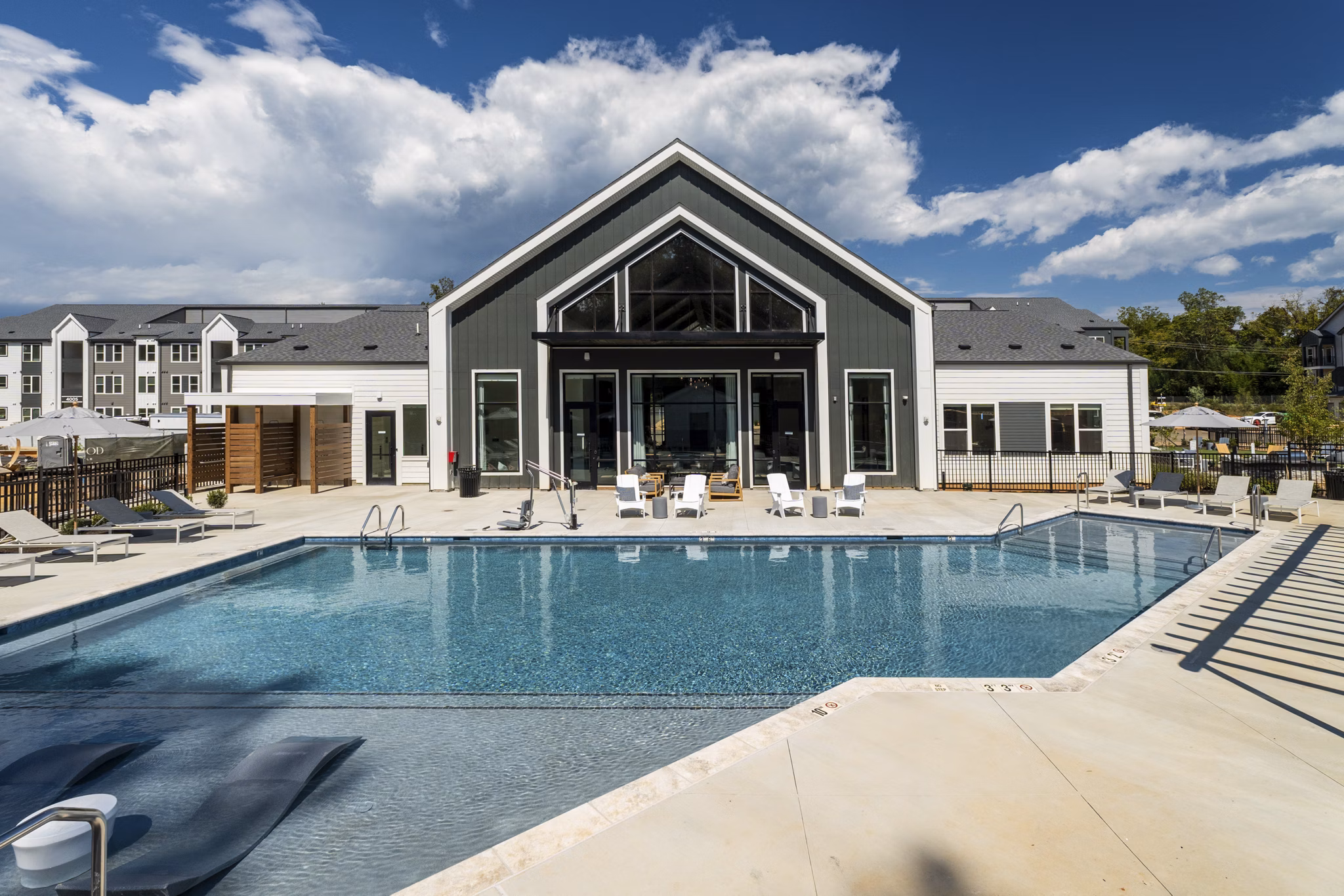 pool at The Arrowood Apartments 