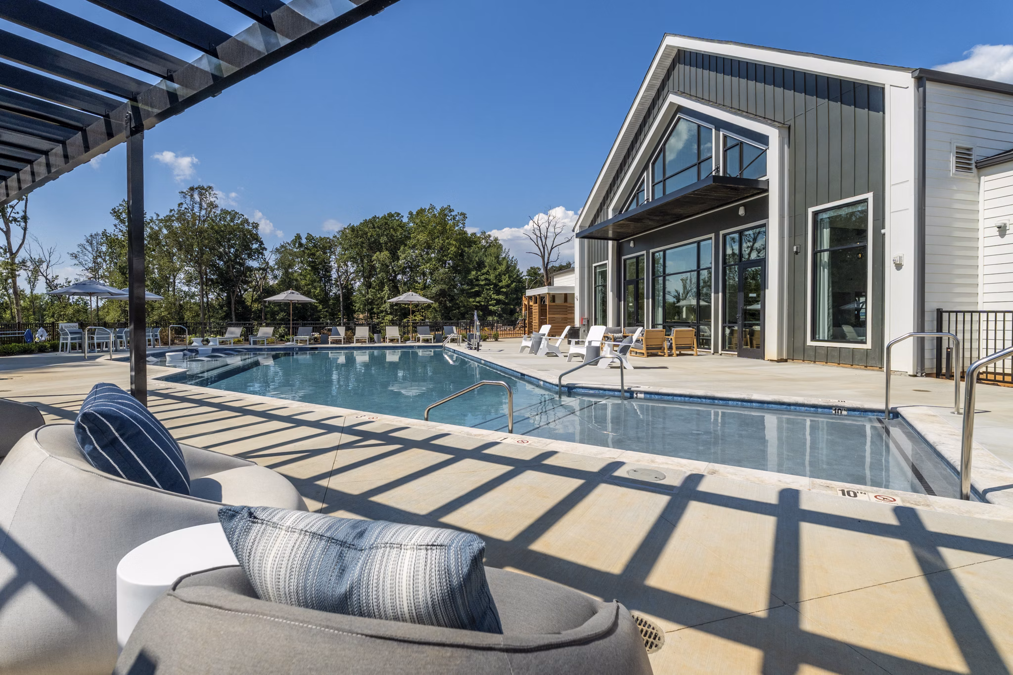 pool at The Arrowood Apartments 