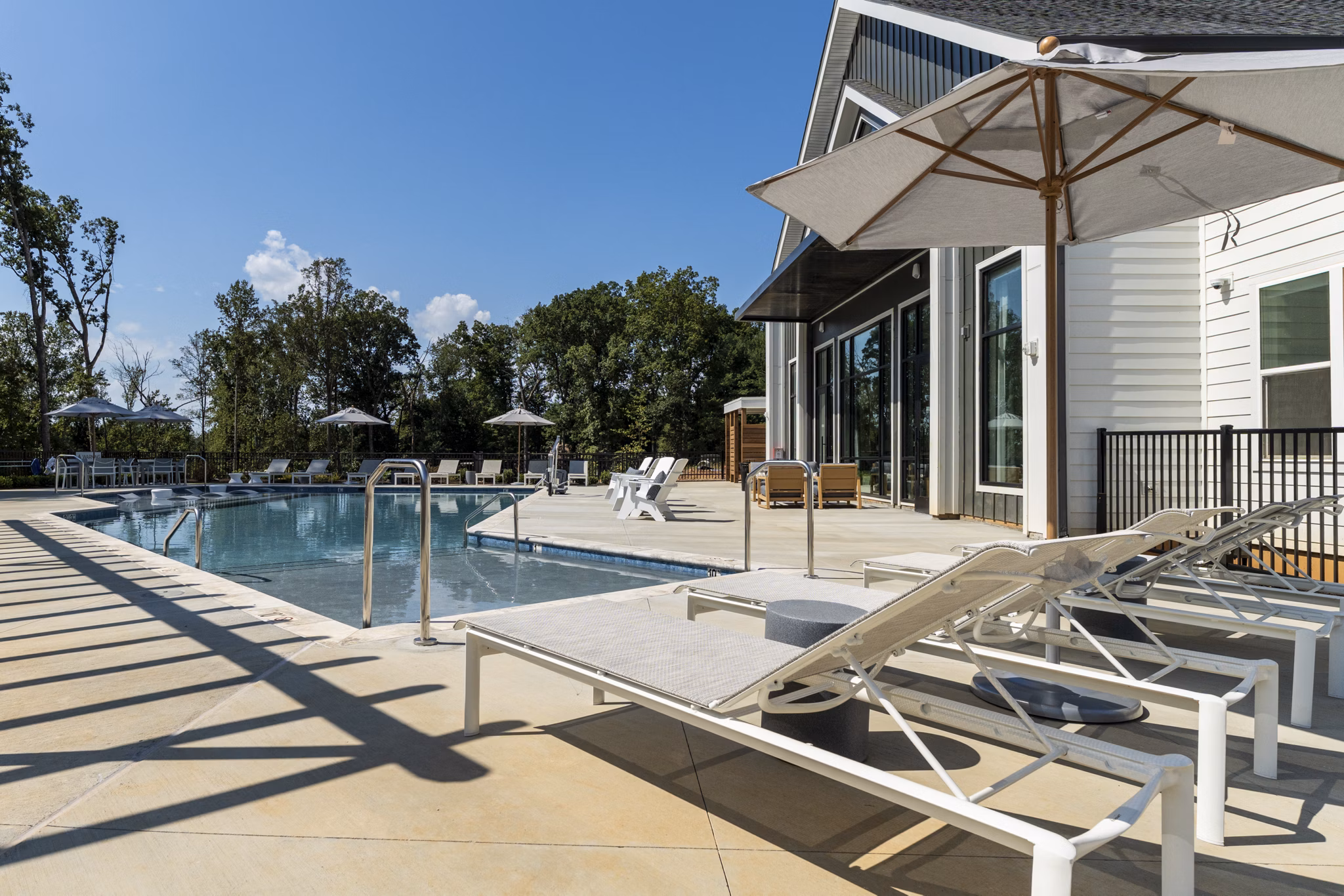 pool at The Arrowood Apartments 