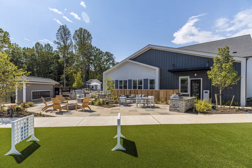 recreational area at The Arrowood Apartments 