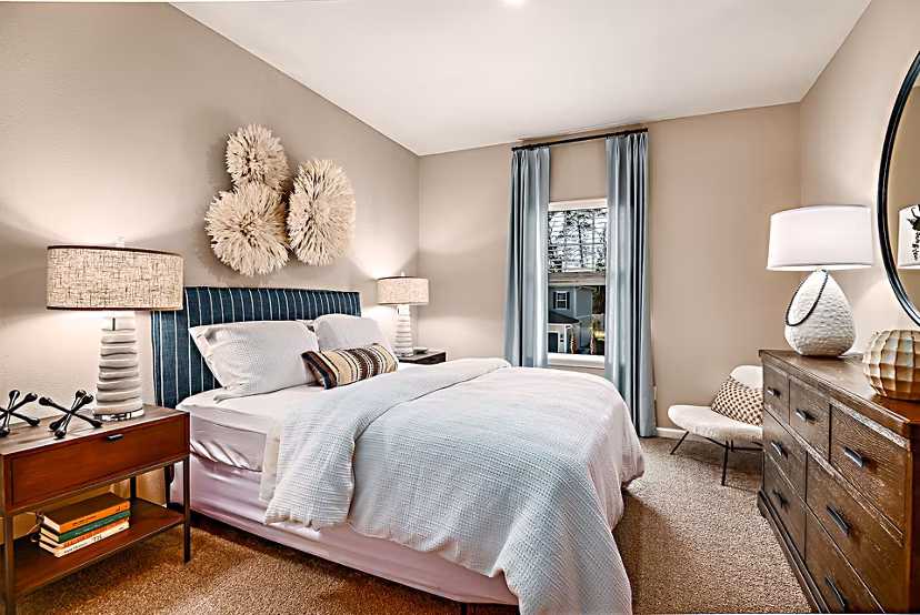 bedroom at 360 Communities at Avenues Walk Apartments