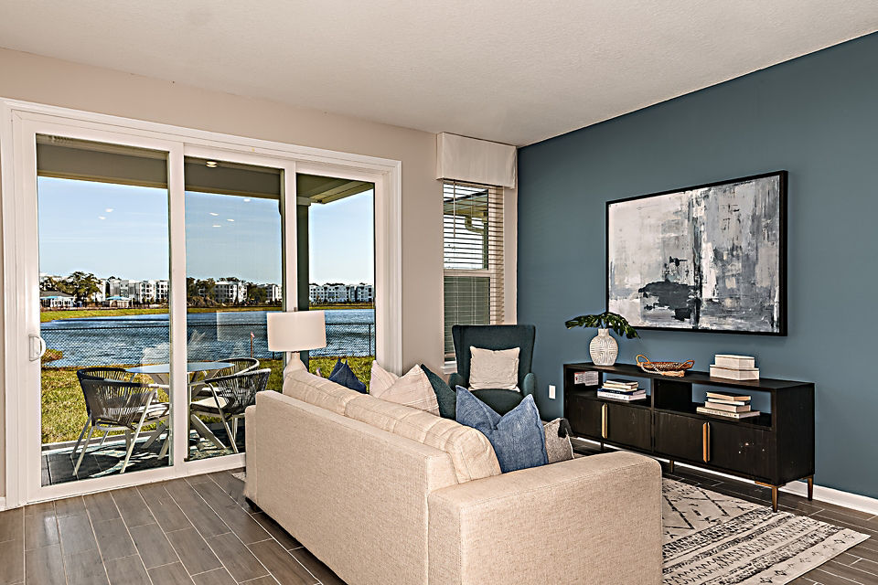 living room at 360 Communities at Avenues Walk Apartments
