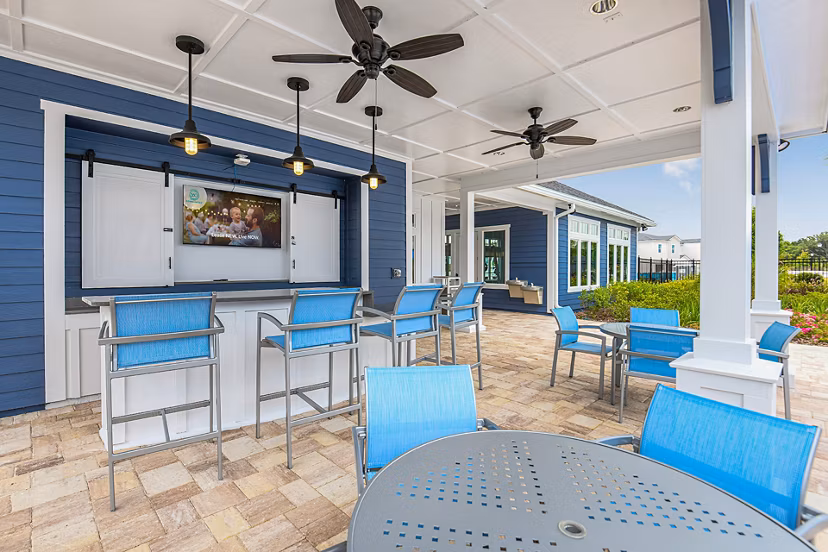 patio at 360 Communities at Avenues Walk Apartments