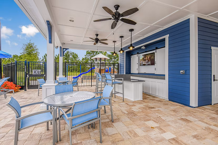 patio at 360 Communities at Avenues Walk Apartments