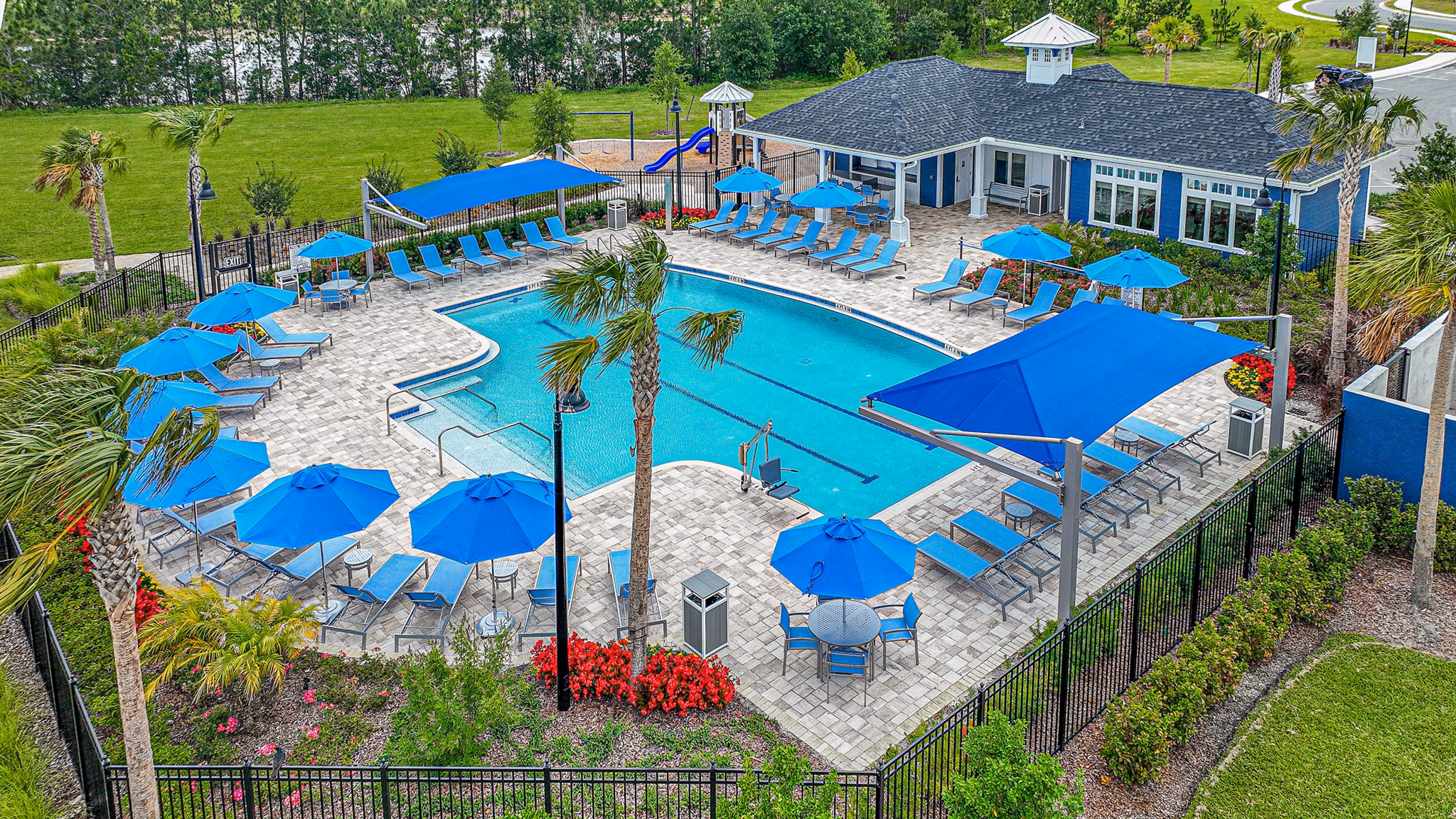 pool at 360 Communities at Avenues Walk Apartments