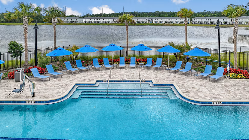 pool at 360 Communities at Avenues Walk Apartments