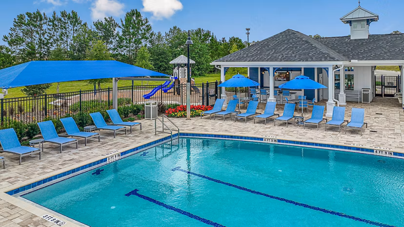 pool at 360 Communities at Avenues Walk Apartments