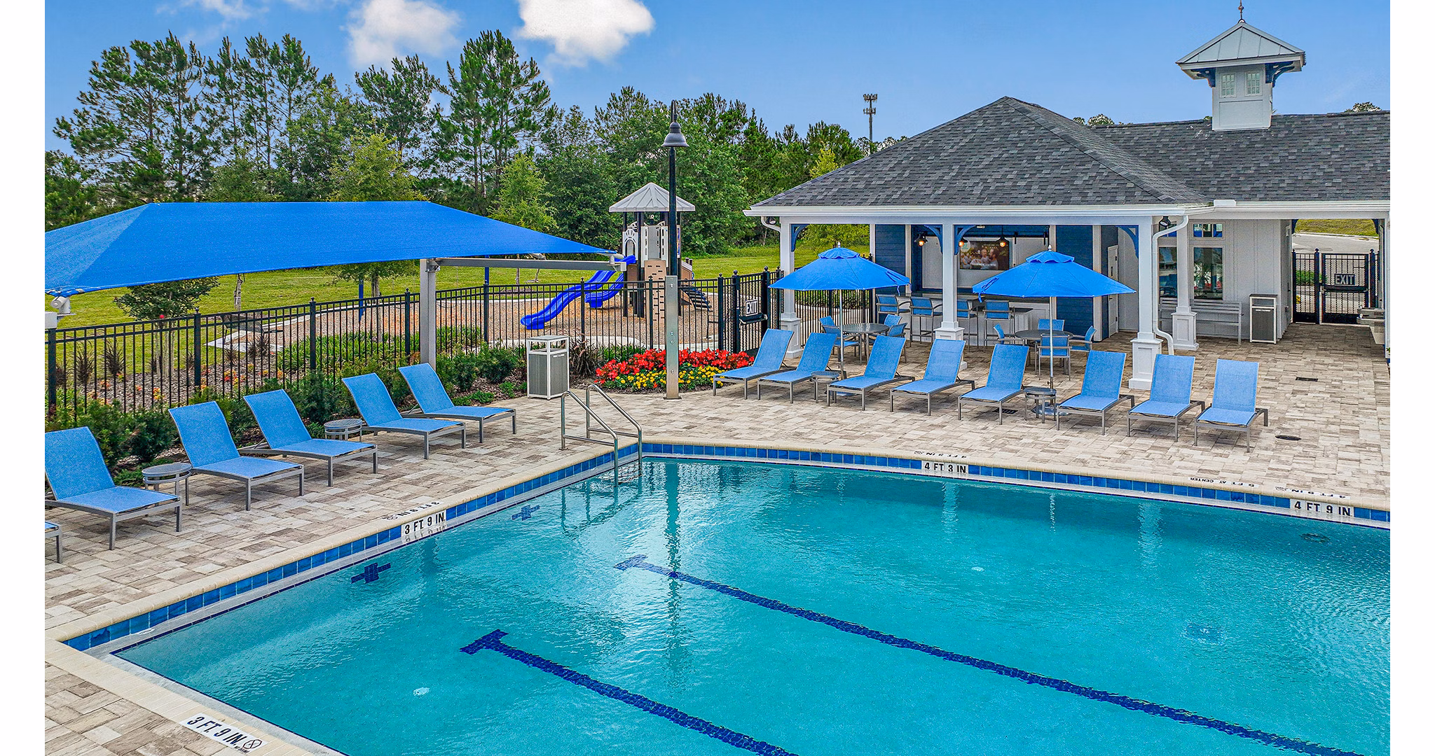 pool at 360 Communities at Avenues Walk Apartments