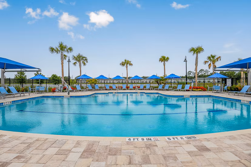pool at 360 Communities at Avenues Walk Apartments