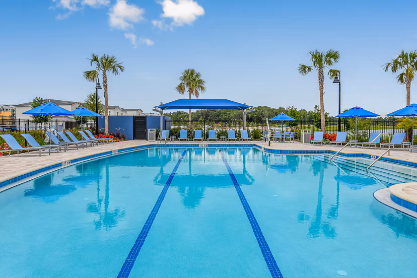 pool at 360 Communities at Avenues Walk Apartments